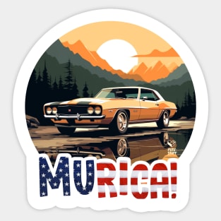 MURICA - Classic Cars v Sticker